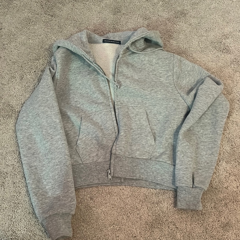 Brandy Melville cropped zip up